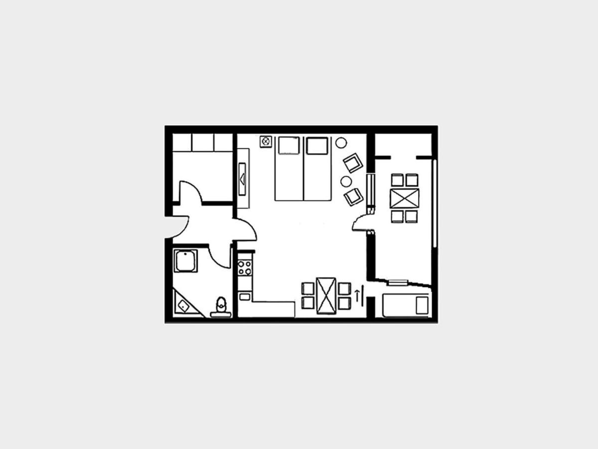 1-Raum-Appartement mit Balkon AH 722 Ostseebad Ostseebad Binz Exterior foto